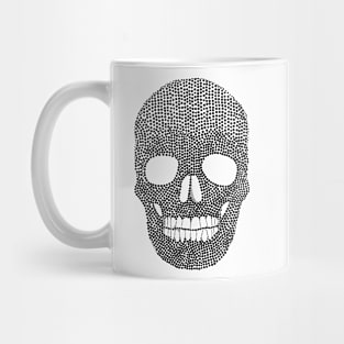 Black Polka Dot Skull Mug